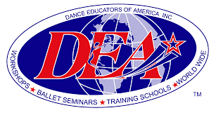 A logo for the dance educators of america.