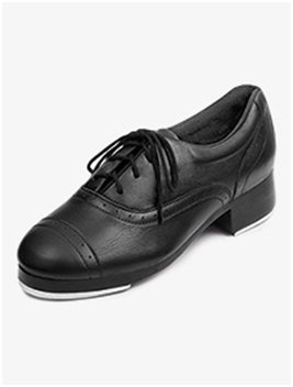 A Black Color Shoe With Laces for Boys on White Background
